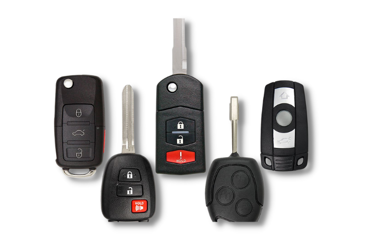 Remote head keys and proximity key fobs