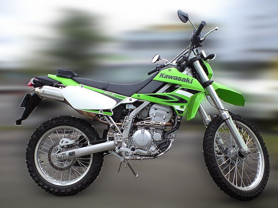 Kawasaki KLX250 motorcycle — representative photograph