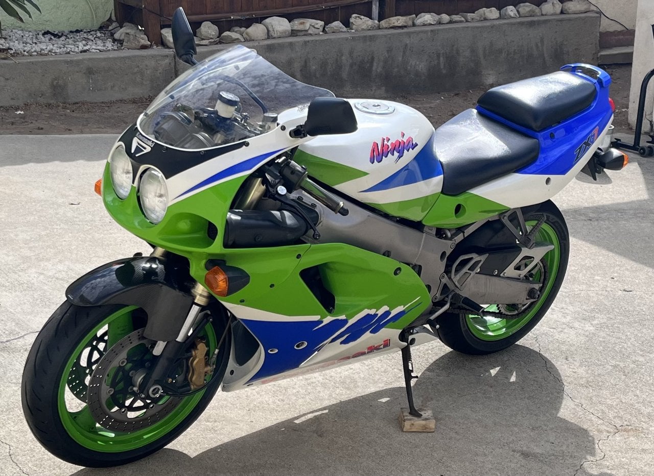 Kawasaki ZX7 motorcycle — representative photograph