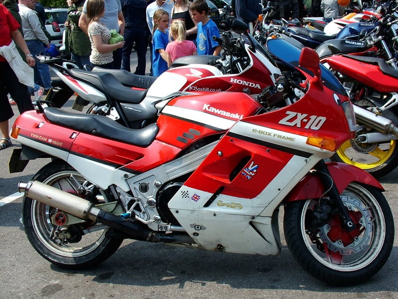 Kawasaki ZX10 motorcycle — representative photograph