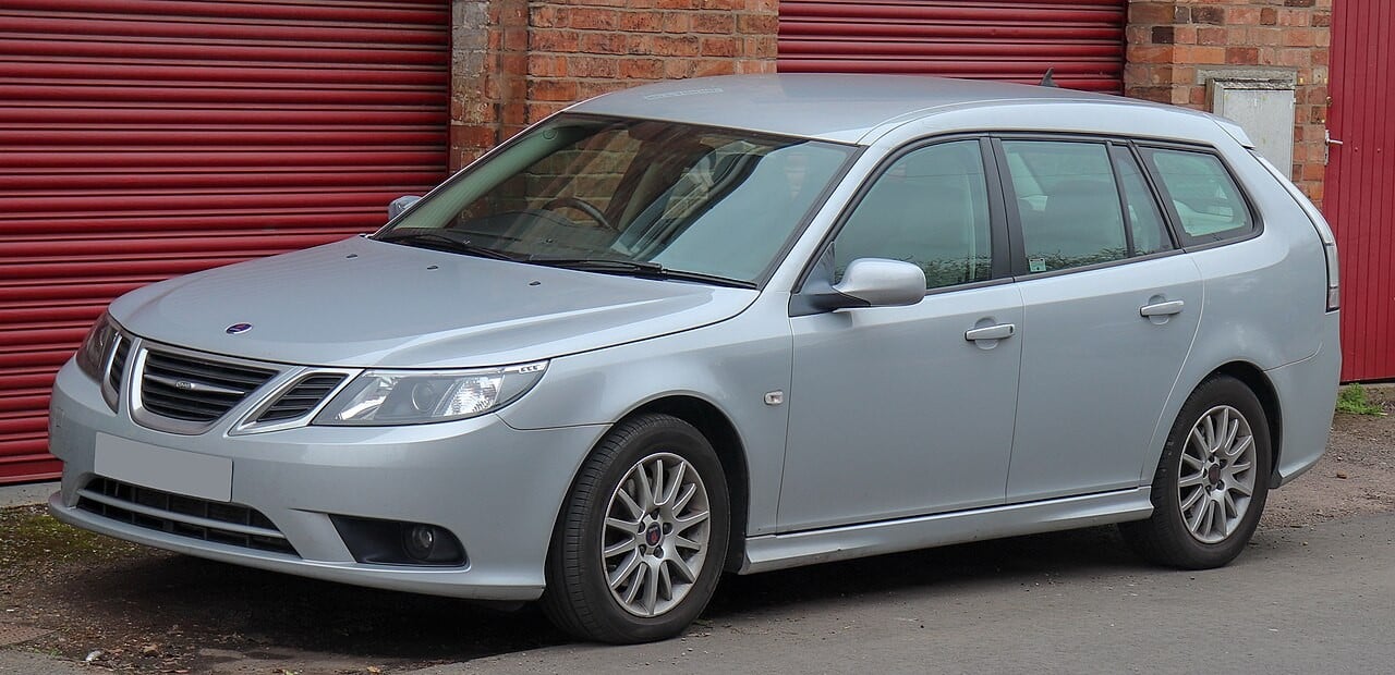 2009 Saab 9-3 Linear SE Estate 1.9 Front — representative body; installed locks and market require verification