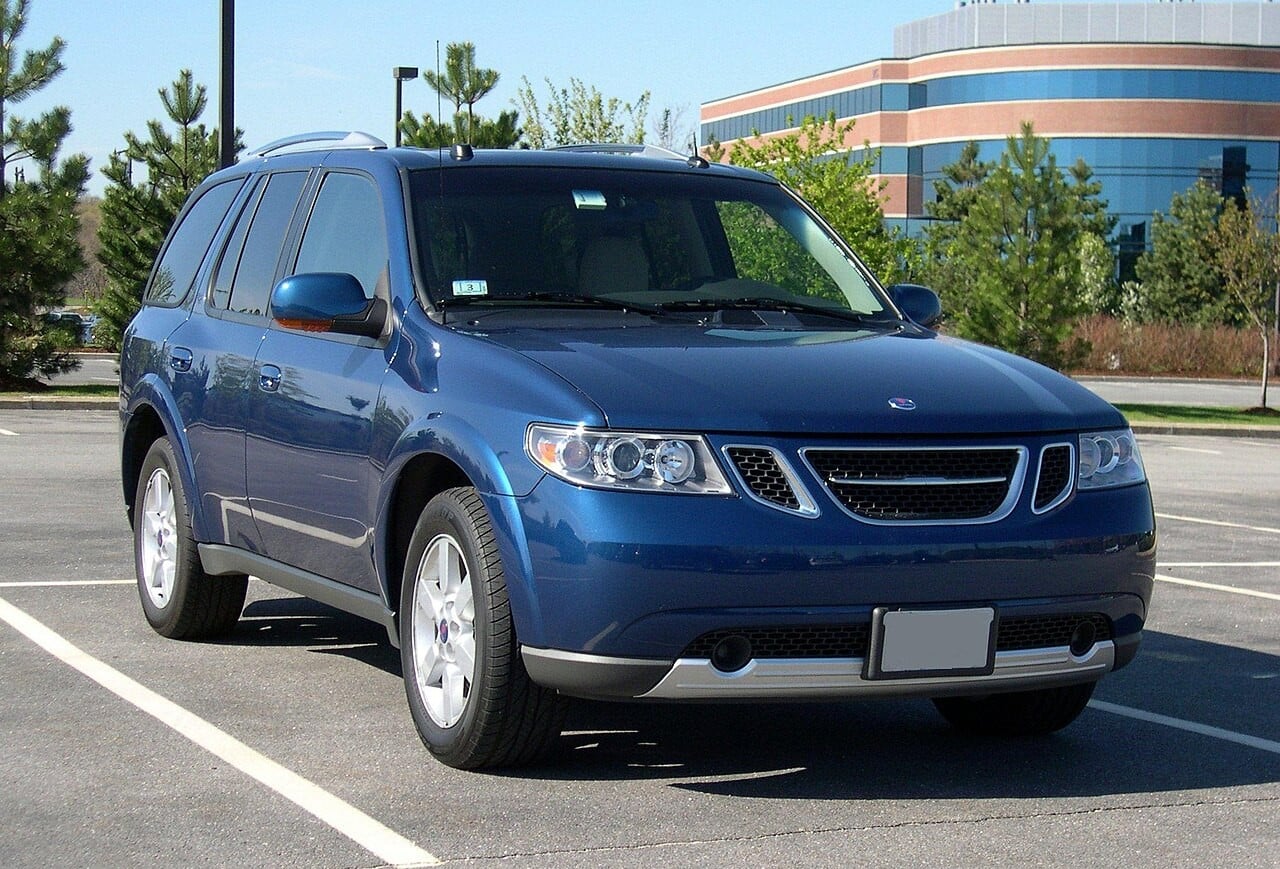 2006 Saab 9-7X blue — representative body; installed locks and market require verification