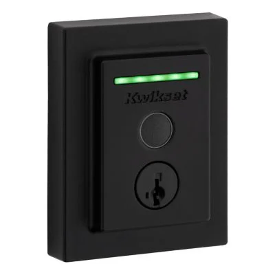 Kwikset Halo Touch matte black fingerprint deadbolt