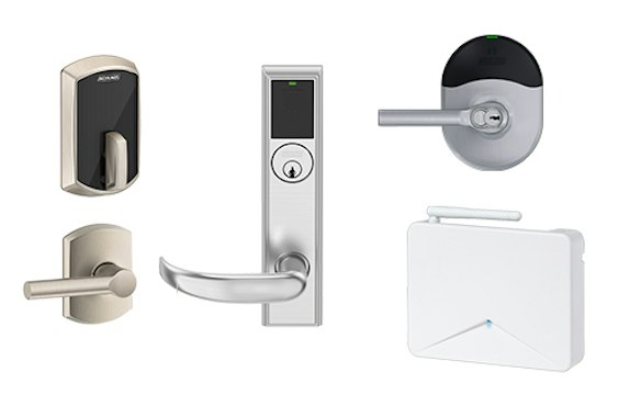 Schlage wireless lock integration illustrated by Avigilon