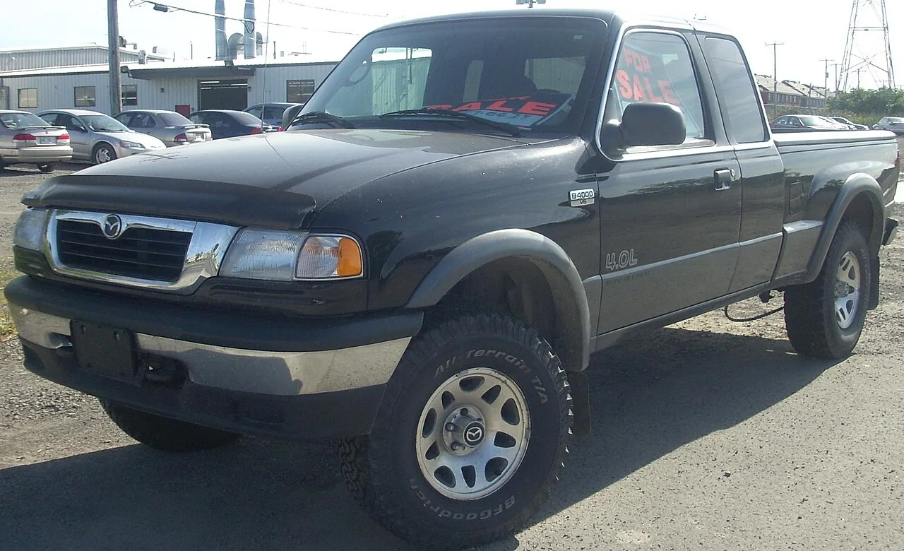 2001 Mazda B-Series Pickup — representative vehicle generation; North American body and grille redesign; B4000 shown