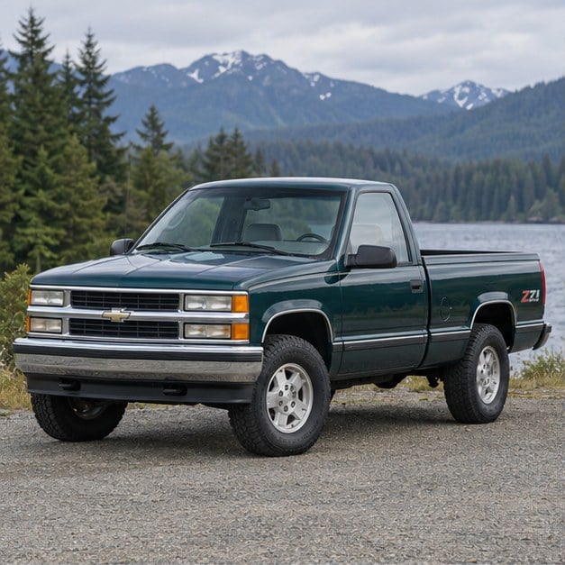 One 1995-1998 Chevrolet Silverado Pickup representative of this body-style range
