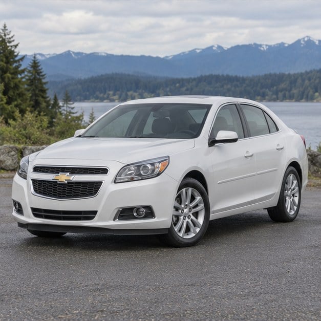 One 2013-2015 Chevrolet Malibu representative of this body-style range