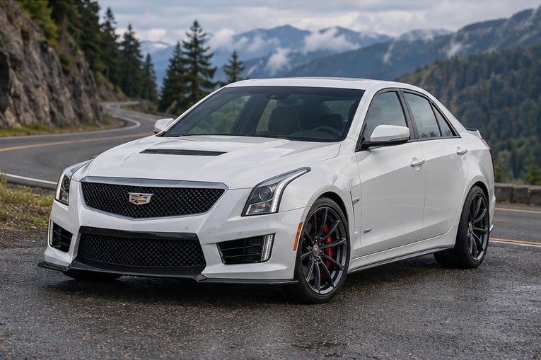 One 2016-2019 Cadillac ATS-V representative of this body-style range