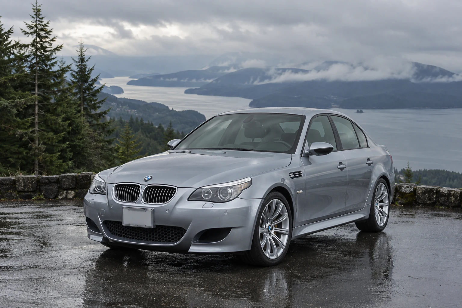 One 2004-2008 BMW M5 representative of this body-style range