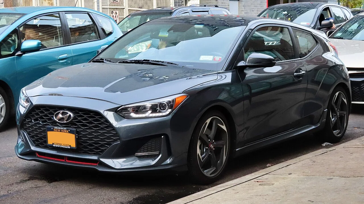2019–2021 Hyundai Veloster — representative vehicle generation; 2019 US 1.6T second-generation example