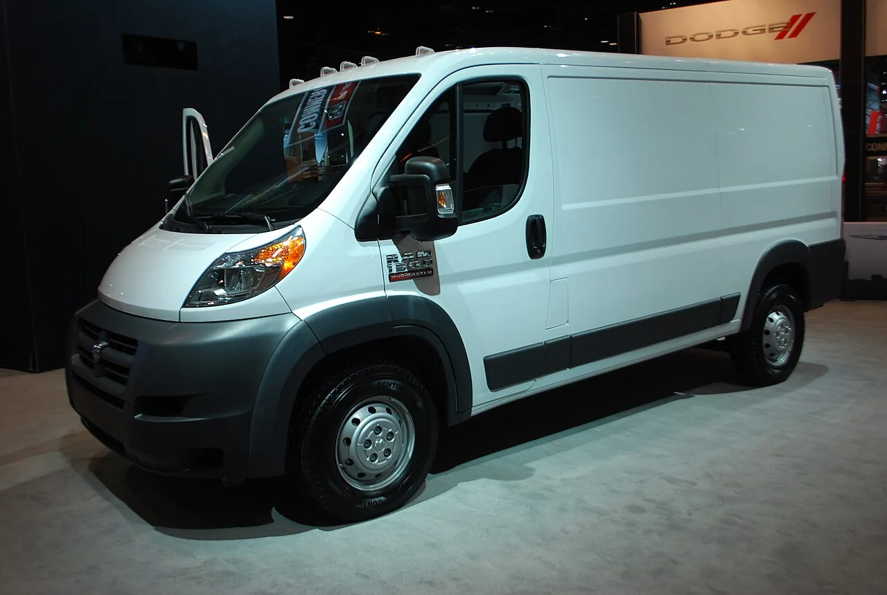 Full-size Ram ProMaster cargo van — representative vehicle photograph