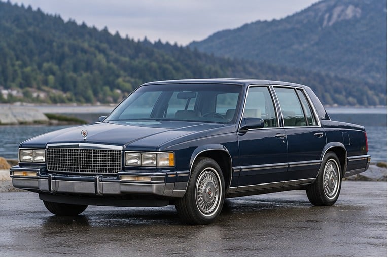 One 1987-1989 Cadillac DeVille representative of this body-style range