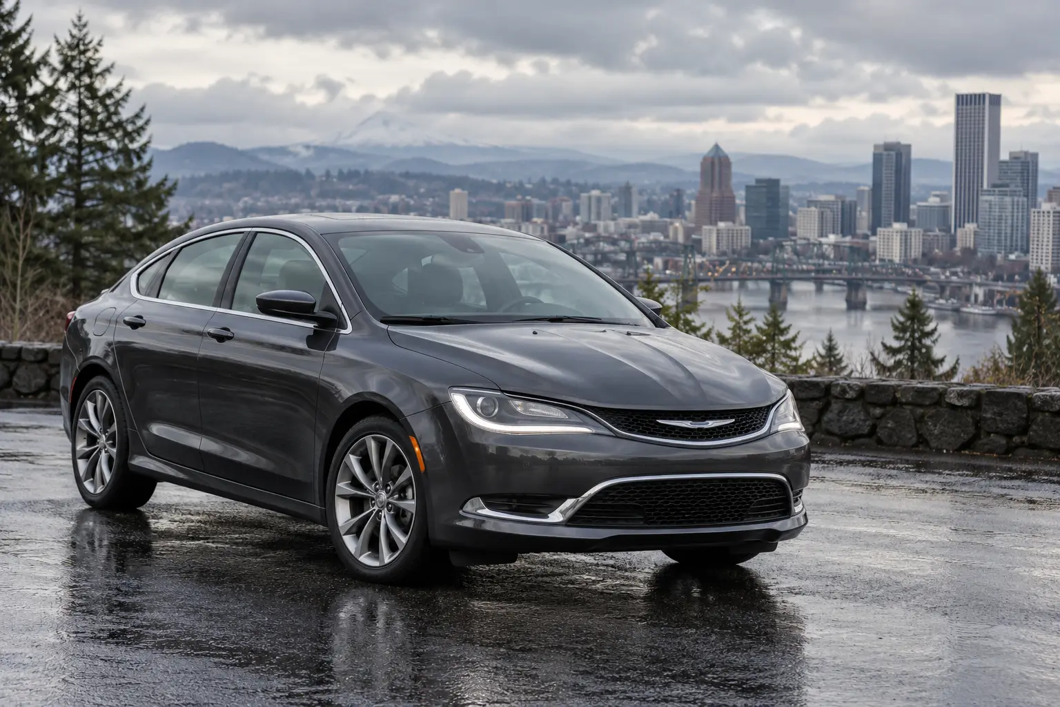 One 2015-2017 Chrysler 200 representative of this body-style range