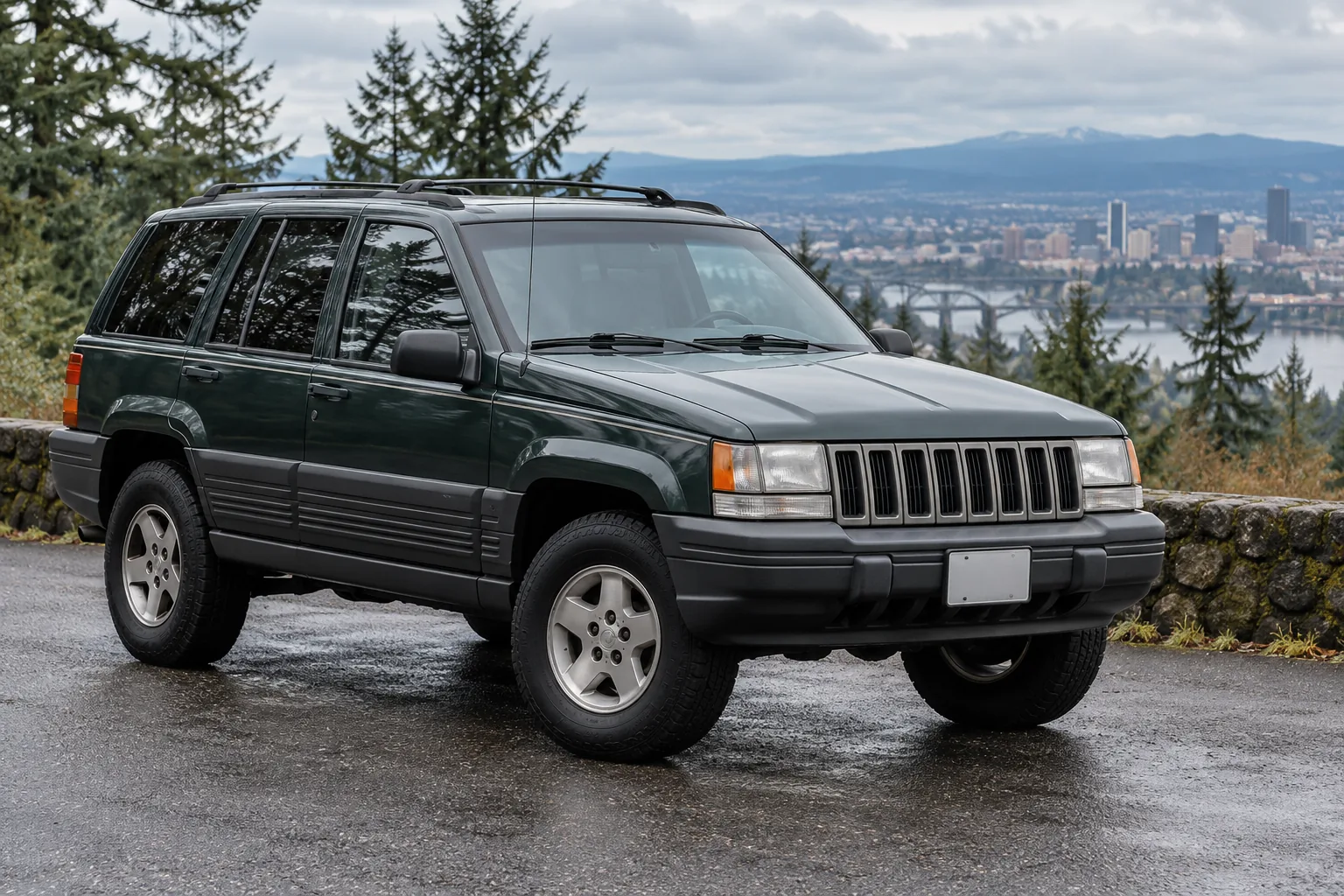 One 1994-1997 Jeep Grand Cherokee representative of this body-style range