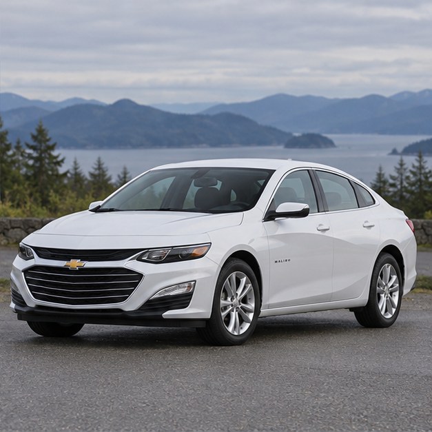 One 2017-2021 Chevrolet Malibu representative of this body-style range