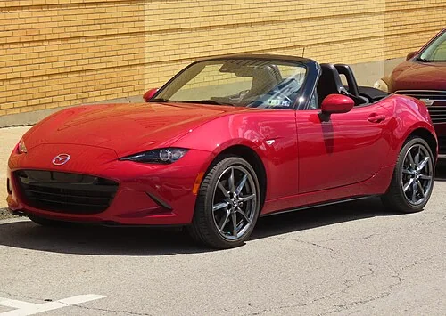 2016–2019 Mazda MX-5 Miata — representative vehicle generation; North American ND body generation; US 2016 Grand Touring soft top shown