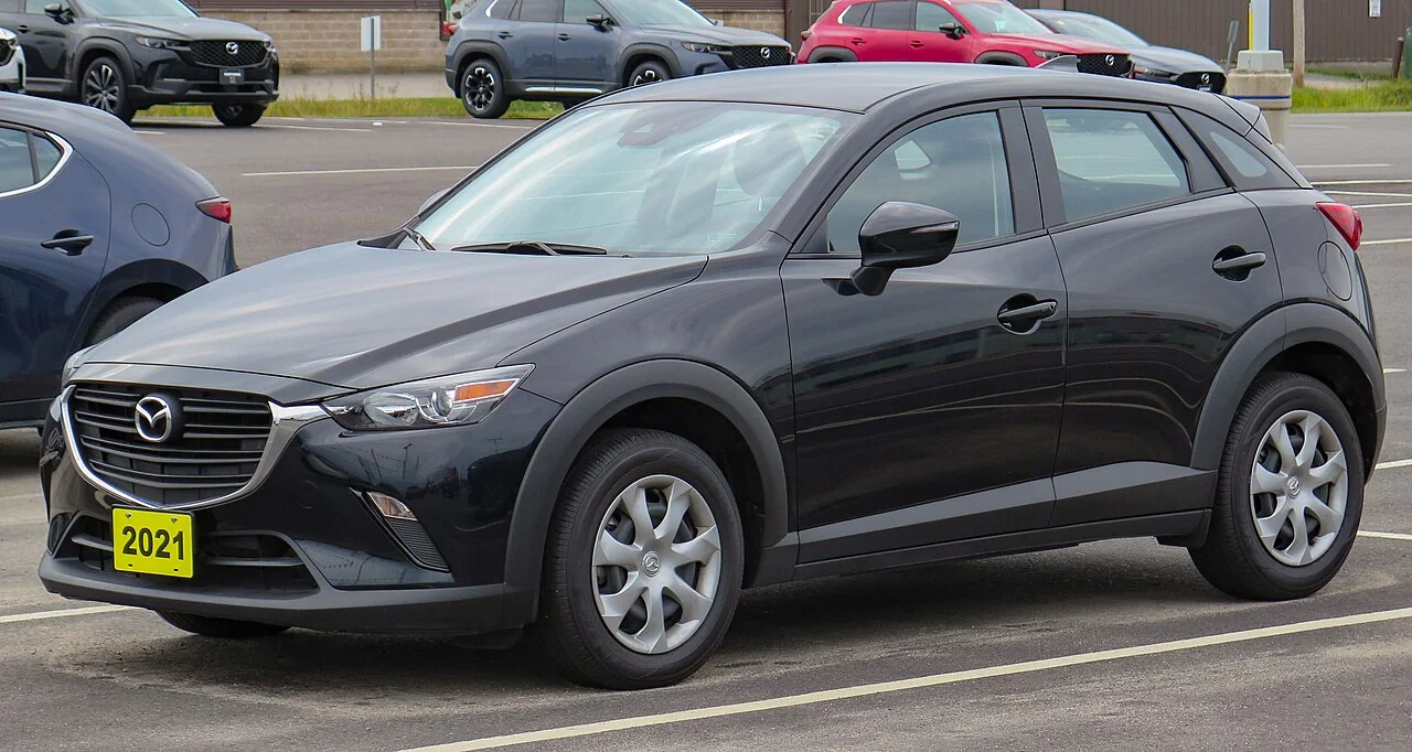 2021 Mazda CX-3 — representative vehicle generation; North American facelift body; Canadian 2021 GX example shown