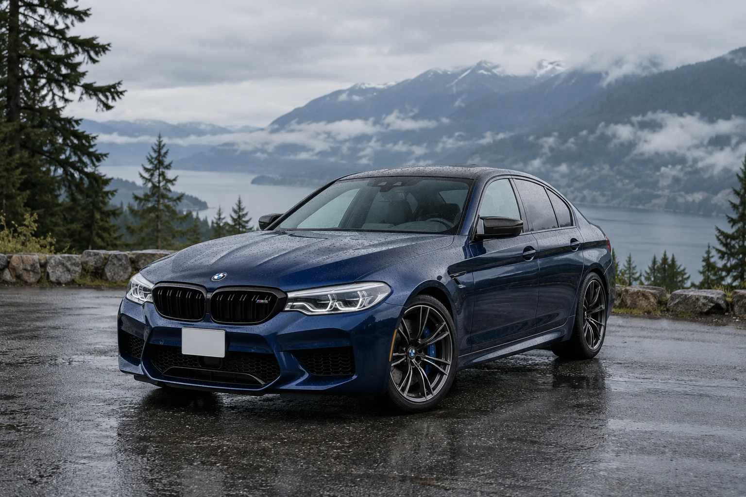 One 2017-2020 BMW M5 representative of this body-style range
