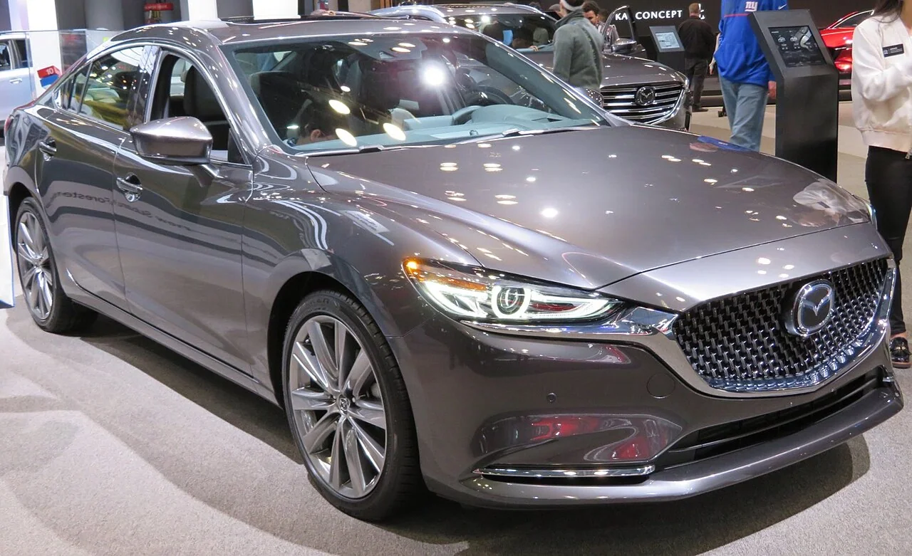2019–2021 Mazda Mazda 6 — representative vehicle generation; Second GJ grille, headlight and bumper facelift