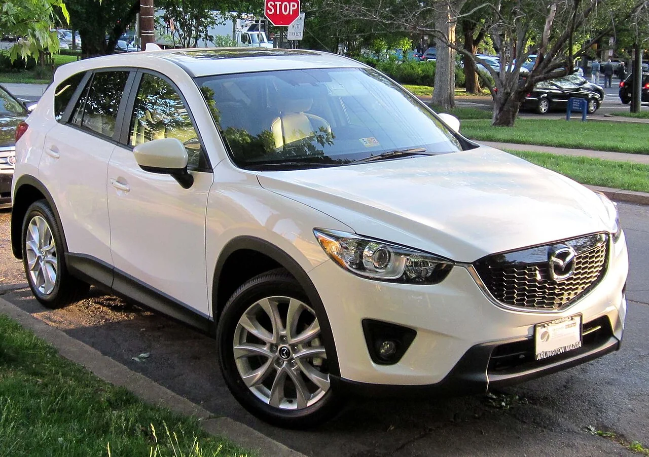 2013–2015 Mazda CX-5 — representative vehicle generation; Original North American front design; US 2013 example shown