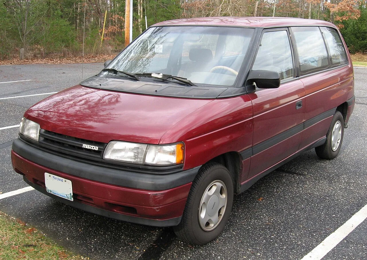 1989–1992 Mazda MPV — representative vehicle generation; Original North American LV grille and front design