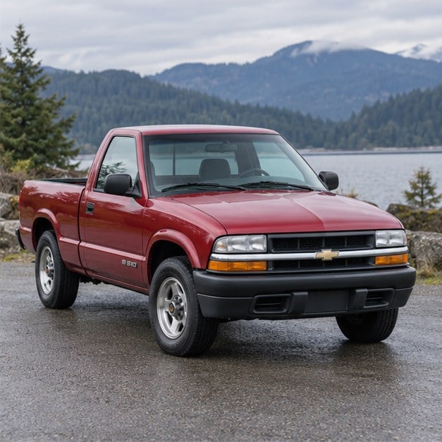 One 1995-1998 Chevrolet S10 Pickup representative of this body-style range