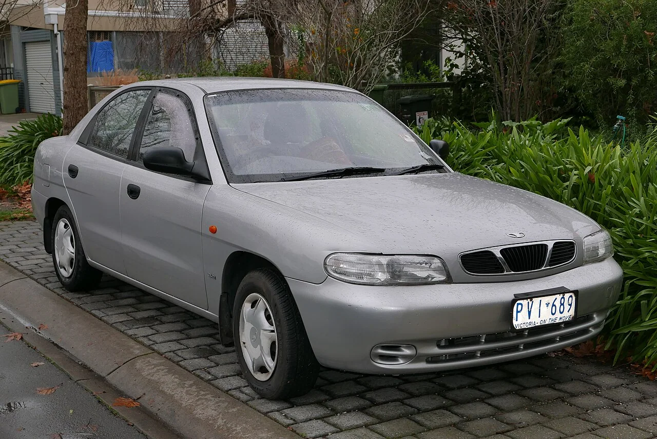 1999 Daewoo Nubira — representative vehicle generation; Australian-market reference; trim and lighting vary by market