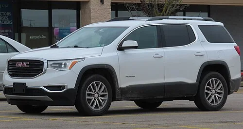 2017 GMC Acadia — representative vehicle photograph