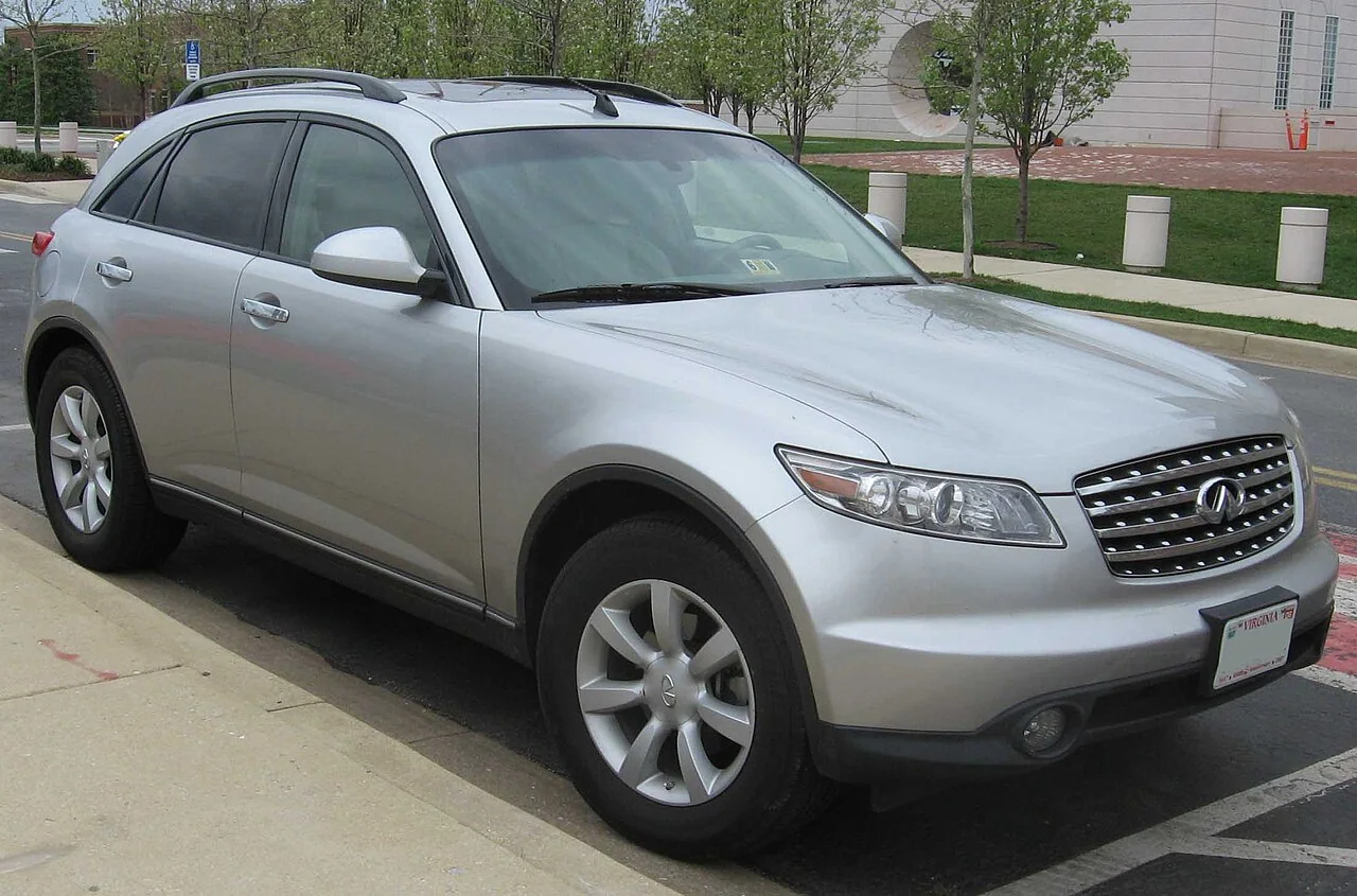 2003–2008 Infiniti FX45 — representative body generation · FX35 shown; shared first-generation FX35/FX45 body.