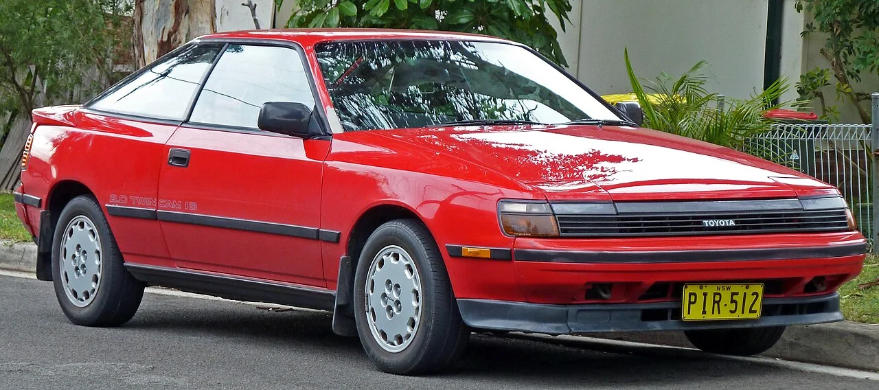 1986–1989 Celica liftback generation; overseas trim shown