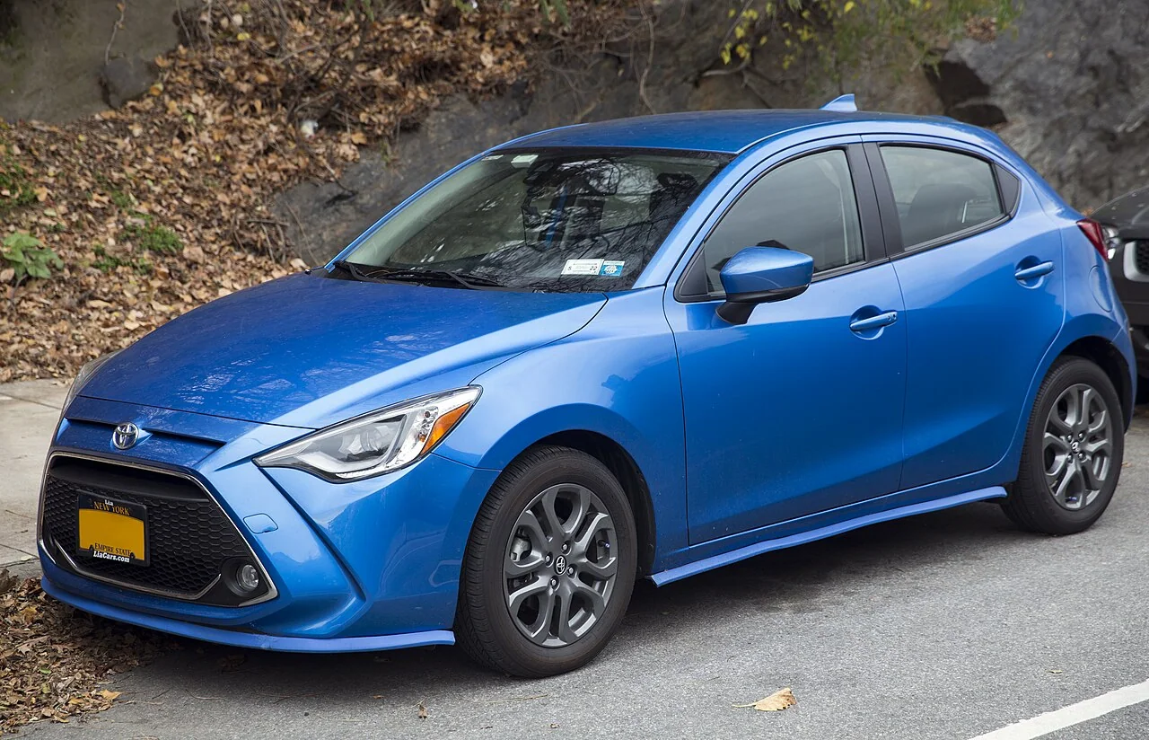 2020 Yaris XLE hatchback; Mazda-based body