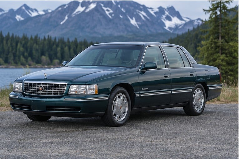 One 1991-1999 Cadillac DeVille representative of this body-style range