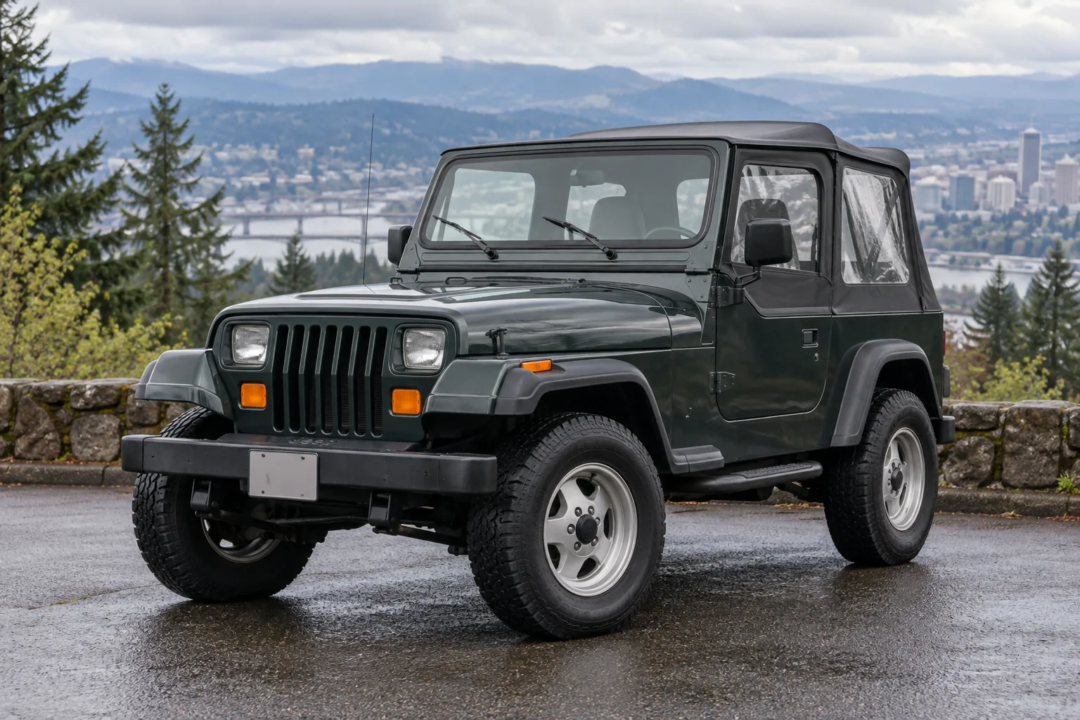 One 1993 Jeep Wrangler representative of this body-style range