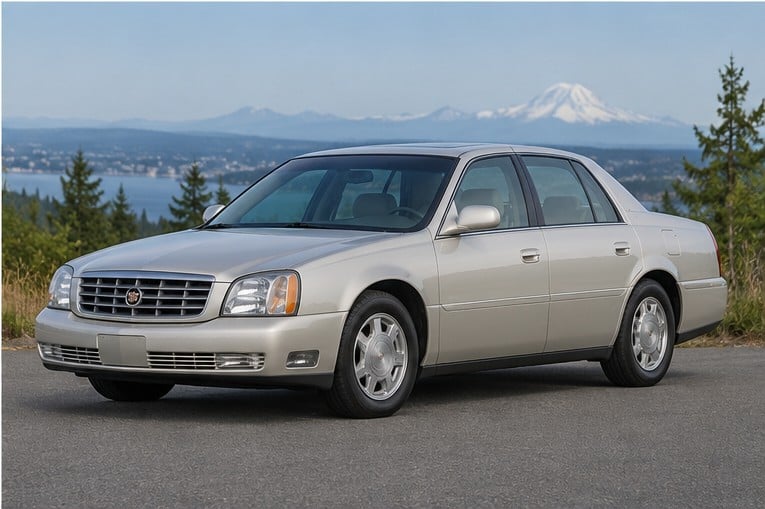 One 2000-2005 Cadillac DeVille representative of this body-style range