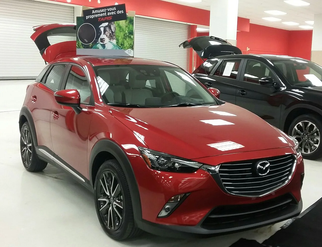 2016–2018 Mazda CX-3 — representative vehicle generation; Original North American front design; 2016 example shown