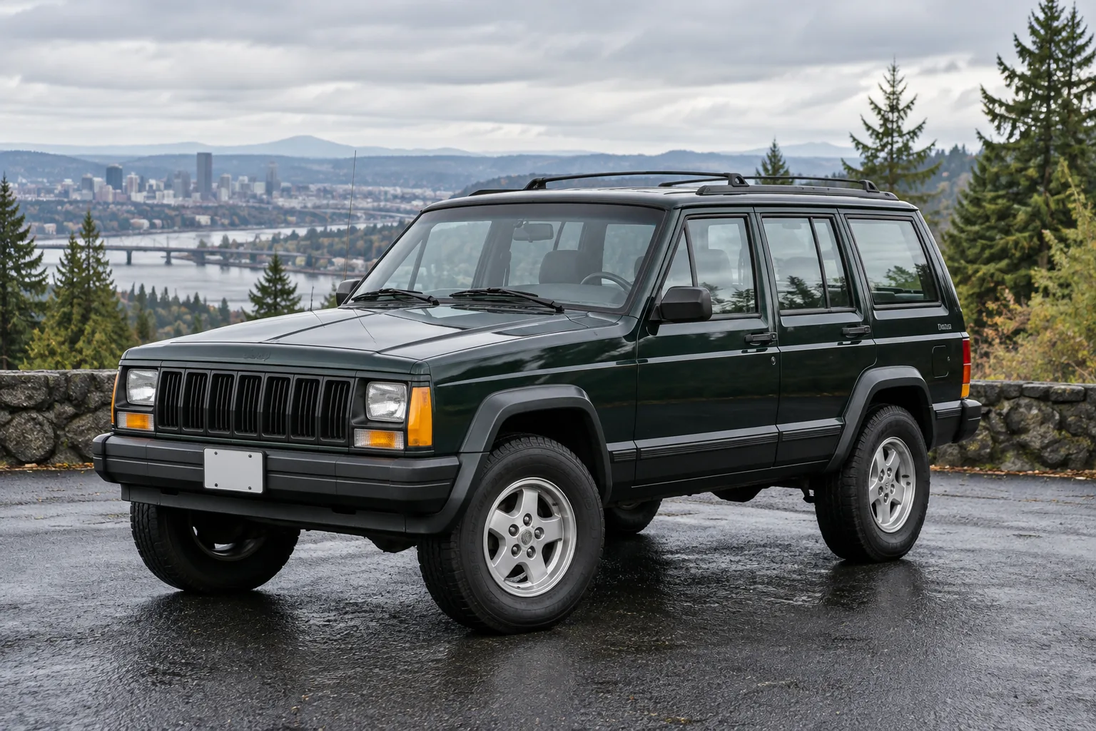 One 1994-1997 Jeep Cherokee representative of this body-style range