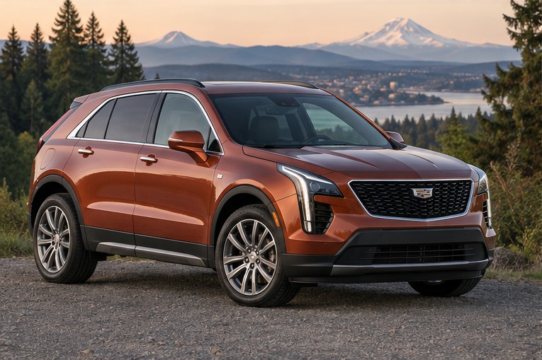 One 2019-2021 Cadillac XT4 representative of this body-style range