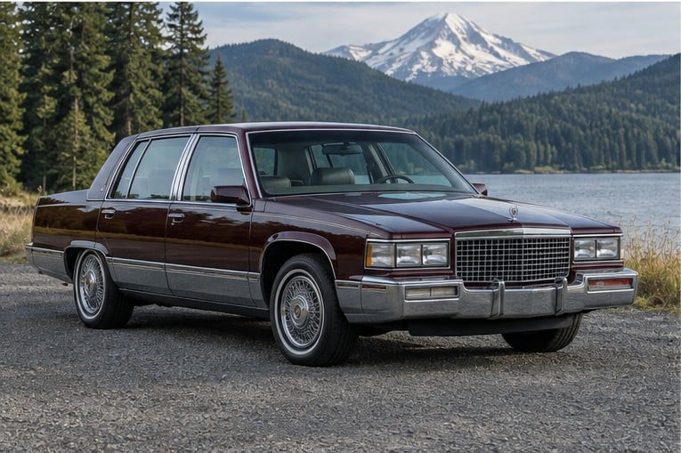 One 1987-1990 Cadillac Fleetwood representative of this body-style range