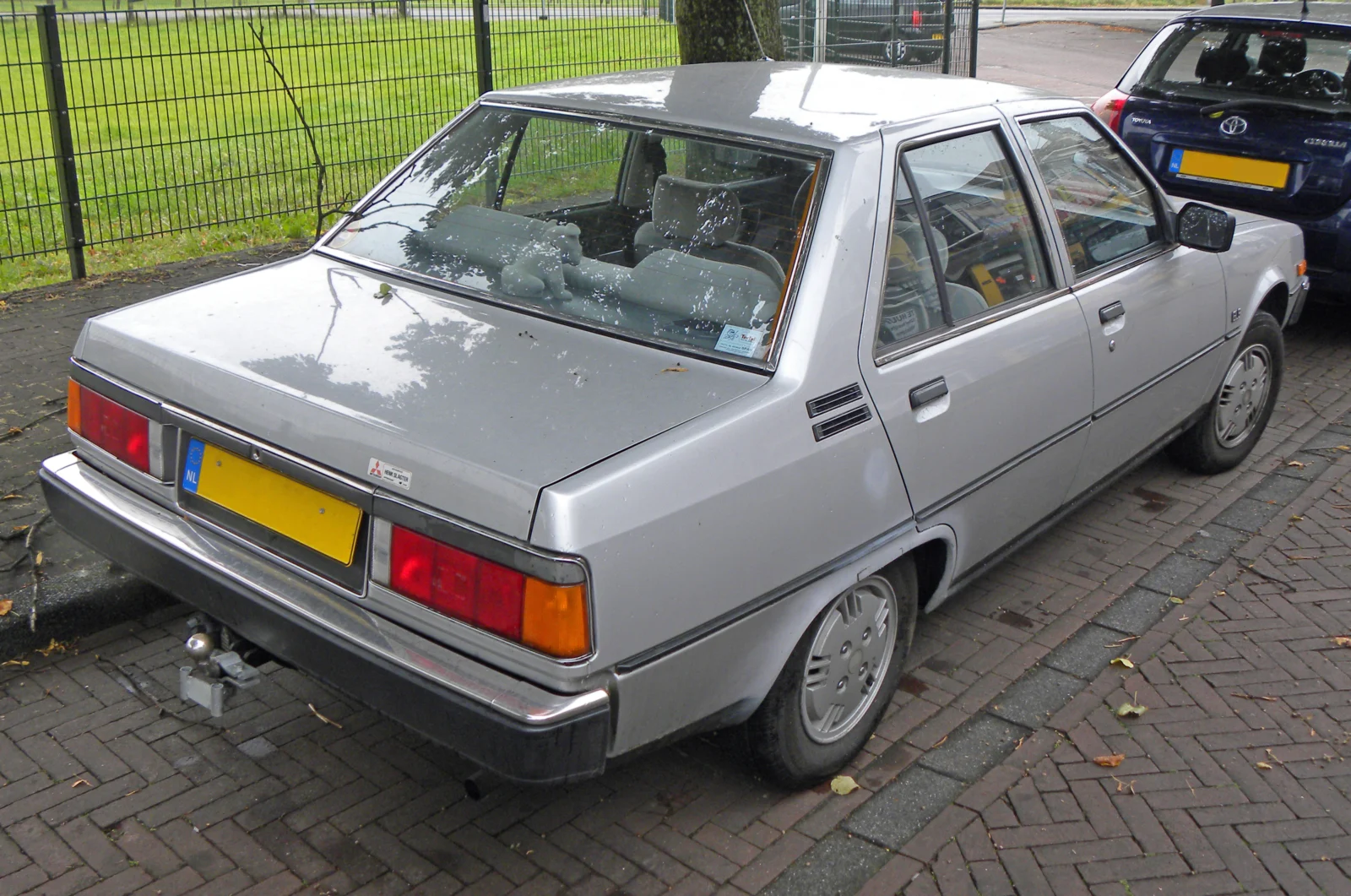 1983–1985 Mitsubishi Tredia — representative vehicle generation; 1983 Netherlands GLS rear view; market trim may vary
