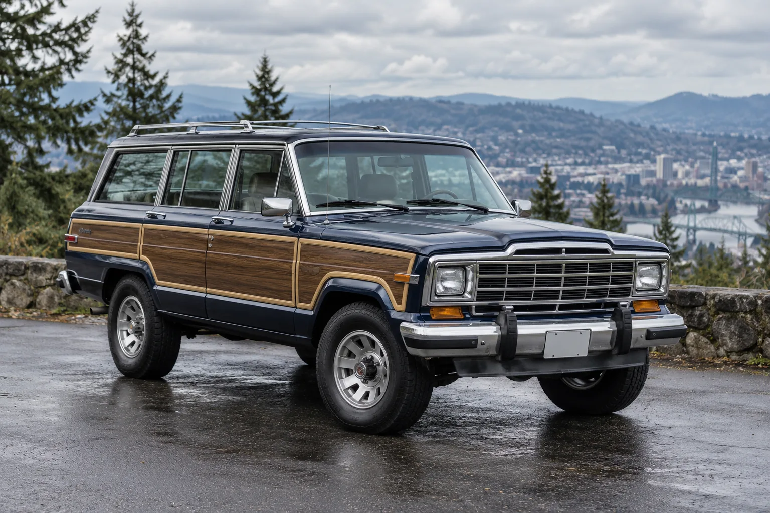 One 1984-1990 Jeep Wagoneer representative of this body-style range