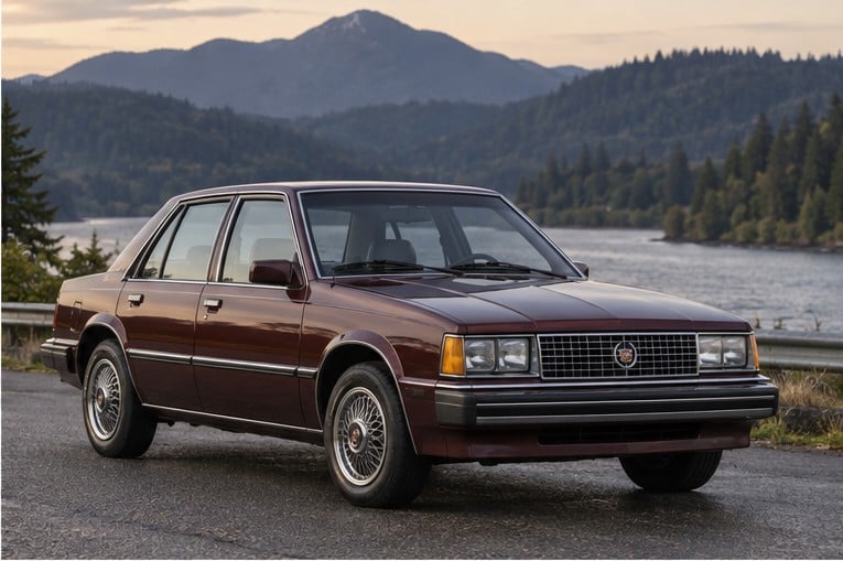 One 1983-1986 Cadillac Cimarron representative of this body-style range