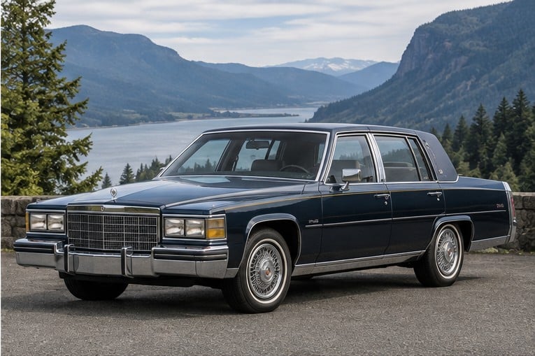 One 1983-1986 Cadillac Fleetwood representative of this body-style range