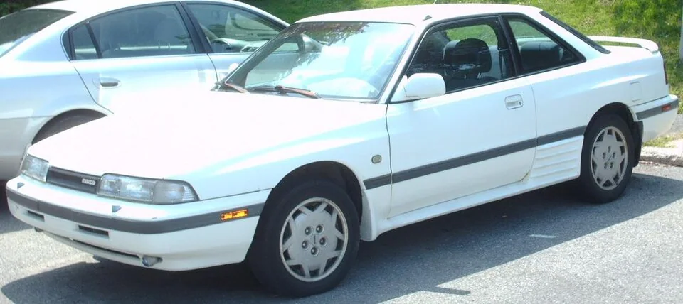 1988–1992 Mazda MX-6 — representative vehicle generation; North American first-generation GD coupe
