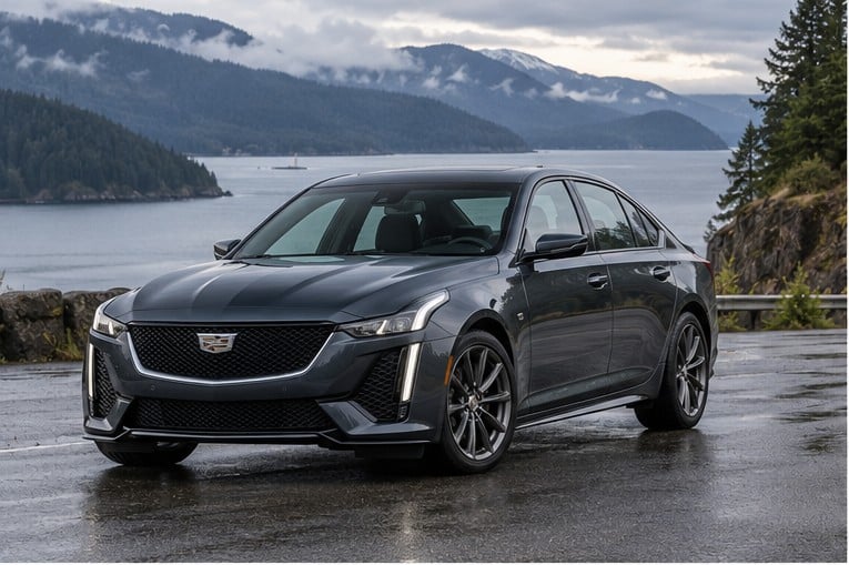 One 2020-2021 Cadillac CT5 representative of this body-style range