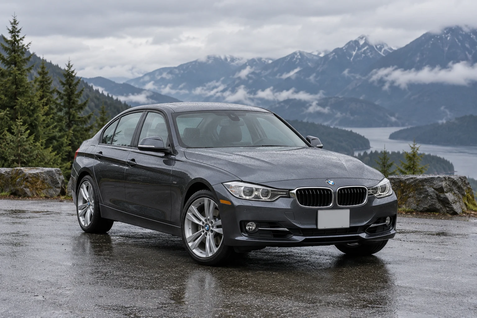 One 2012-2013 BMW 3 Series representative of this body-style range