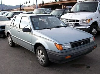 1989 Geo Spectrum — representative vehicle generation; 1989 US-market example shown