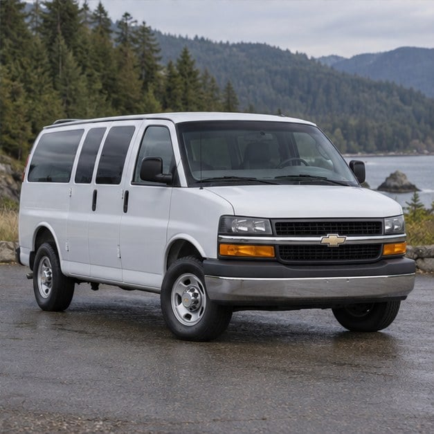 One 1998 Chevrolet Express Van representative of this body-style range