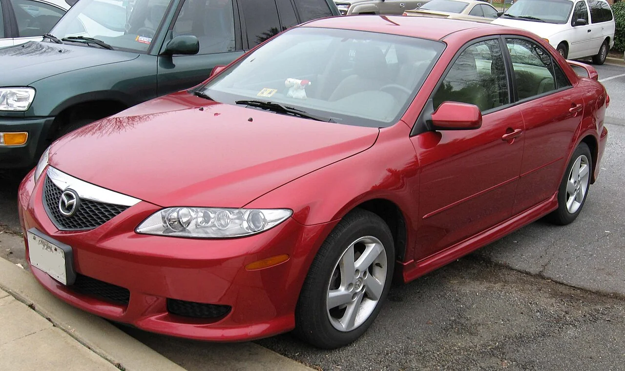 2003–2005 Mazda Mazda 6 — representative vehicle generation; Original North American GG sedan design