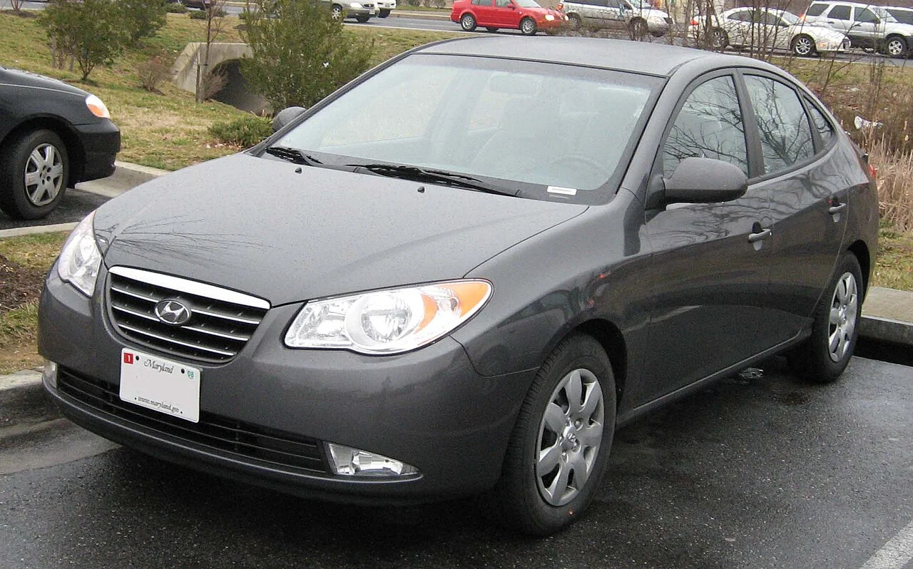 2007–2010 Hyundai Elantra 4 Dr — representative vehicle photo